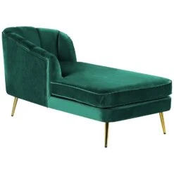 ALLIER - Chaise Longue - Groen - Rechterzijde - Fluweel -VIDAXL Winkel 716853d23d2543199ca0bb6fd28d31a2