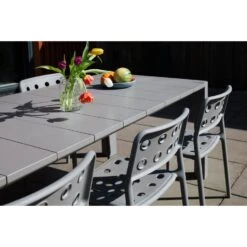 Housecraft Alban Tuintafel Rechthoekig 220x100 Cm Metaal Grijs -VIDAXL Winkel 72451e48d8ea413a987d0957726300e1