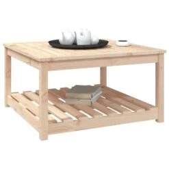 VidaXL - Loungetafel - Bruin - Massief Grenenhout - 82,5x82,5x45 Cm -VIDAXL Winkel 726185d3d2fa4dd6a0eed12ccb87f745