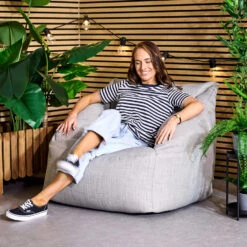 Icon Zitzak Natalia - Zitzak Fauteuil Buiten - Grijs -VIDAXL Winkel 733a7a63eea246568d5ba24852073841