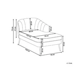 ALLIER - Chaise Longue - Roze - Rechterzijde - Fluweel -VIDAXL Winkel 73d2f06e726e4bc0b6740675508aad28 3