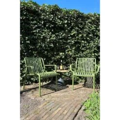 Stripe Loungestoel - Mosgroen -VIDAXL Winkel 74d71829d200404bb064e549af40212f