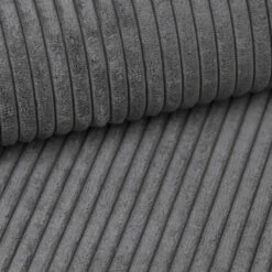 Meubella - Hoekbank Nicoreta - Donkergrijs Ribstof - Rechts -VIDAXL Winkel 759da79001c6494ea122d9587eaf7e81