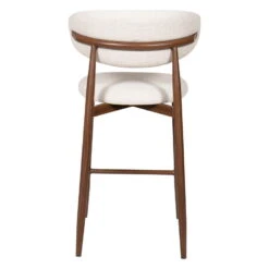 Barstoel - Beige Stof - Zithoogte 65cm - 55x52x94cm - Alexia - Set Van 2 -VIDAXL Winkel 76128c2d9c15492cbb197adef3f80a21