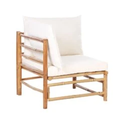 CERRETO - Hoekmodule Tuin - Wit - Bamboe -VIDAXL Winkel 76bb5bb7a8a143b182c4ad68ee04baee