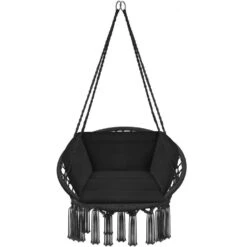 Tectake Hangstoel Grazia, Zwart -VIDAXL Winkel 773af20e34914836ab0541ddbb3a51bf