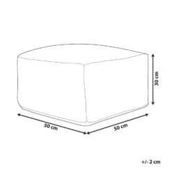 CHILAR - Poef - Beige - 50 X 50 X 30 Cm - Katoen -VIDAXL Winkel 77c6a56770ef4b3dacb0ffa78cebe748