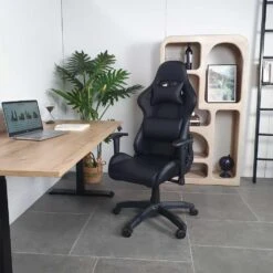 Giga Meubel Gamestoel Zwart - Gaming Stoel - Bureaustoel - Verstelbare Hoogte -VIDAXL Winkel 77dc79c39c5348279f31d8fa33af2115