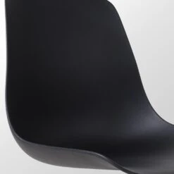 Nolon Nena-Pip Eetkamerstoel Zwart - Kunststof - Houten Poten -VIDAXL Winkel 7874dea639654dcfb93dccca545edc85