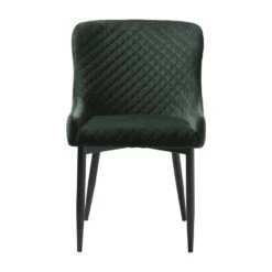 Nordic Home - Milly Eetkamerstoel Velvet - Groen -VIDAXL Winkel 78b9b98039f247f598be4ddf68cf32d6
