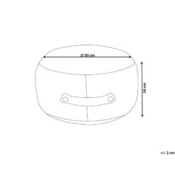 ADLANA - Poef - Beige - Stof -VIDAXL Winkel 78cfb64ad2dd45b484dcd319349f2aae