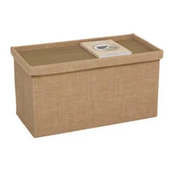 5Five Poef/hocker - Opbergbox - Beige - PU/MDF - 38 X 76 Cm -VIDAXL Winkel 78d38da075f942a29cff2d8f5cc01afd