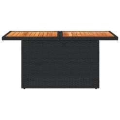 VidaXL - Tuintafel - Zwart - Poly Rattan En Acaciahout - 100x55x73 Cm -VIDAXL Winkel 792953d2badb4205b6867b9af09ef249