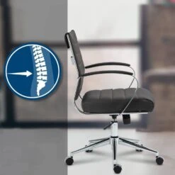 CLP Bureaustoel Oakland Chroom Frame - Echt Leer - Bruin -VIDAXL Winkel 7992e71b12de4d32a541c0b016581fc5