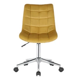 CLP Bureaustoel Medford Fluweel - Geel -VIDAXL Winkel 7a092f157c8d4cf4b4d4e108f8ac5467