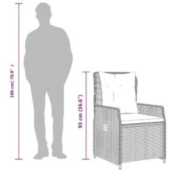 VidaXL - Tuinstoel - Bruin - Poly Rattan -VIDAXL Winkel 7aad1d28db994790becb99d4c7abcfe0