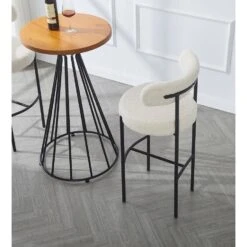 Set Van 2 Metalen Barkrukken Met Witte Lussen -VIDAXL Winkel 7baae5f46a6c41eb90c4c73acd1a455a