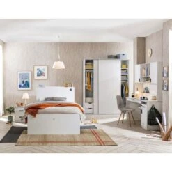 California - Bureau - Tienerkamer - 58x138x179 Cm - Wit -VIDAXL Winkel 7bb4591d1eca406aadd596a9213c5cfc 1