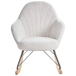 SKALE - Schommelstoel - Wit - Polyester -VIDAXL Winkel 7bd525bdf65b4ba1a9aabc9f587b90ce