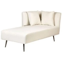 RIOM - Chaise Longue - Wit - Rechtszijdig - Stof -VIDAXL Winkel 7c7f9a9f87744cc0b83967d651fff63c