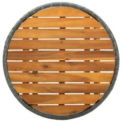 VidaXL Tafeltje 60 Cm Poly Rattan En Massief Acaciahout Grijs -VIDAXL Winkel 7cd4f603e85442ff8480256021064b88