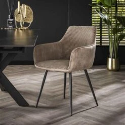 Hoyz Collection - Armstoel Rib 2 Stuks - Rock Zandkleur -VIDAXL Winkel 7cda0284142543e39e26fb805524e1bd