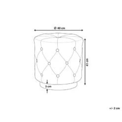 CARROLLTON - Poef - Paars - 40 Cm - Fluweel -VIDAXL Winkel 7ee9ffa1af9c4f5e98626a1242850f43