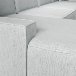 Meubella - Manolo - Hoekbank 5-zits Met Chaise Longue - Stof Grijs - Links -VIDAXL Winkel 7f9ec252e37848298e80e4640c4ee2a0