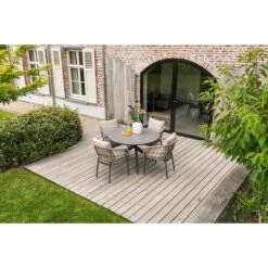 Dublin Ronde Tuintafel Ø120 Cm. - Antraciet -VIDAXL Winkel 80f5ed7eebf24411b139f3f8ec02d52f