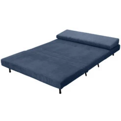 Mallory - Slaapbank 140 Cm In Blauwe Stof -VIDAXL Winkel 80f6d7e8e156403c860feaf4caea594c