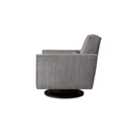 Draaifauteuil Stuttgart Met Armleuning - Ribcord - Antraciet -VIDAXL Winkel 81004593 0301