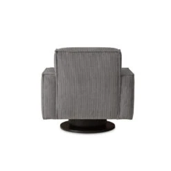 Draaifauteuil Stuttgart Met Armleuning - Ribcord - Antraciet -VIDAXL Winkel 81004593 0900