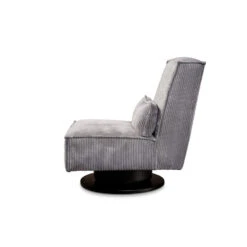 Draaifauteuil Stuttgart - Ribcord - Antraciet -VIDAXL Winkel 81004596 0301