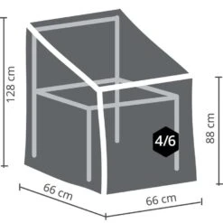 Outdoor Covers Premium Hoes - Stapelstoel - 128x66x66 Cm -VIDAXL Winkel 81005644 9000
