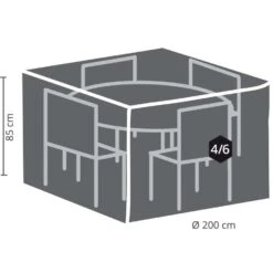 Outdoor Covers Premium Hoes Voor Ronde Tuinset - 85x200 Cm 6 Outdoor Covers Premium Hoes Voor Ronde Tuinset - 85x200 Cm -VIDAXL Winkel 81010514 0200