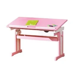 Kinderbureau Cecilia - Roze - 65,5x109x55,5 Cm