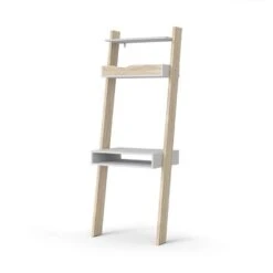 Bureau Delta - Wit/eikenkleur - 180,4x65,1x48,1 Cm -VIDAXL Winkel 81018658 0300