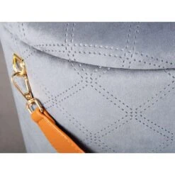 Poef Nevis - Grijs - 38x30x30 Cm -VIDAXL Winkel 81021755 0300