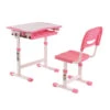 Vipack Kinderbureau Comfortline Met Stoel - Roze - 66x47x54/76 Cm