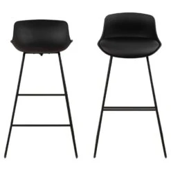 Barkruk Liva - Zwart (2 Stuks)