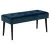 Bankje Gaby - Fluweel - Donkerblauw - 45x95x38 Cm -VIDAXL Winkel 81026452