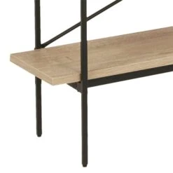 Boekenkast Vales - Eiken/zwart - 188x172x27 Cm -VIDAXL Winkel 81026982 0500