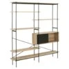 Boekenkast Vales - Eiken/zwart - 188x172x27 Cm -VIDAXL Winkel 81026982