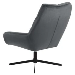 Fauteuil Devin - Stof - Donkergrijs -VIDAXL Winkel 81027693 0300