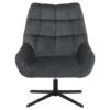 Fauteuil Devin - Stof - Donkergrijs -VIDAXL Winkel 81027693