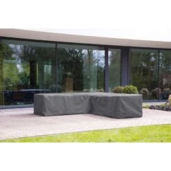 Outdoor Covers Premium Loungesethoes L-vorm 210Lx260R - Grijs -VIDAXL Winkel 81029507 0400