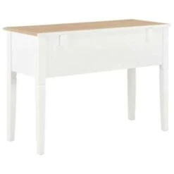 VidaXL Schrijftafel 109,5x45x77,5 Cm Hout Wit -VIDAXL Winkel 8141f42f2eeb4e80a3a2d8a7bf69d763