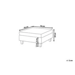 Beliani Ottomaan FEVIK - Zwart Polyester -VIDAXL Winkel 8242f799d8fa4691918d0df0649c4f87