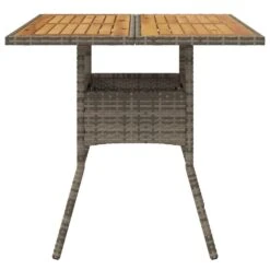 VidaXL - Tuintafel Met Acaciahouten Blad - Grijs - Poly Rattan - 80 X 80 X 75 Cm -VIDAXL Winkel 8251a80f92ca4eccb3b1ffa7ffb6a0a4