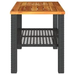 VidaXL - Loungetafel - Weerbestendig - Zwart - Poly Rattan En Hout - 70x38x42 Cm 13 VidaXL - Loungetafel - Weerbestendig - Zwart - Poly Rattan En Hout - 70x38x42 Cm -VIDAXL Winkel 825629344659459585dd2aaef724db4d